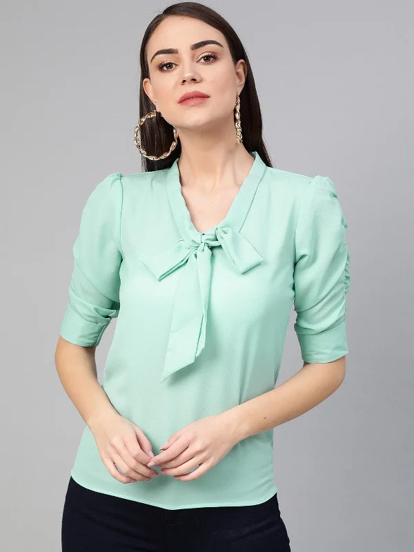 Warm Wear Women's Front Tie-Up Top - Pannkh