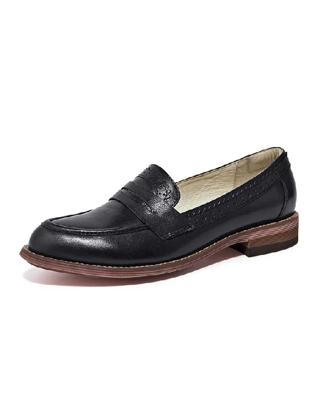 Lightweight Cushion Sneakers British Style Vintage Oxfords Loafers for Women