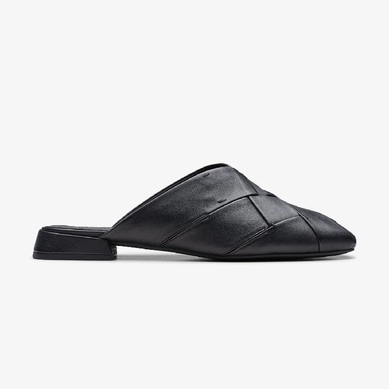 Cushion Foam Sneakers Womens - Ubree15 Woven Black Leather