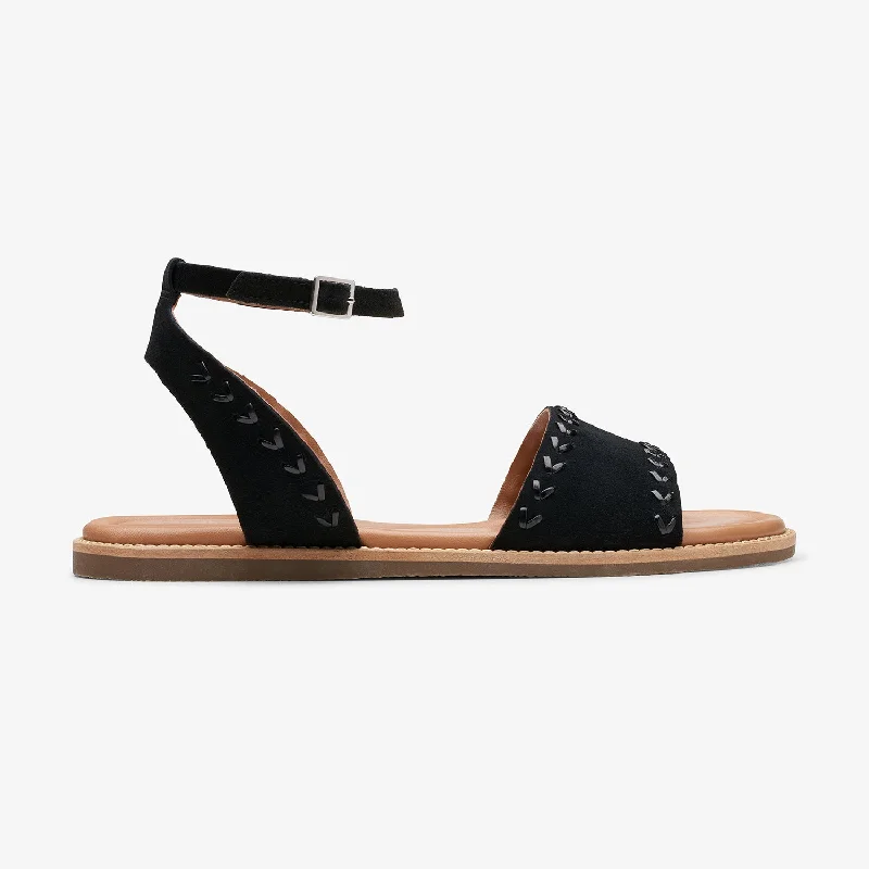 Lightweight Fashion Shoes Womens - Maritime May Black Suede