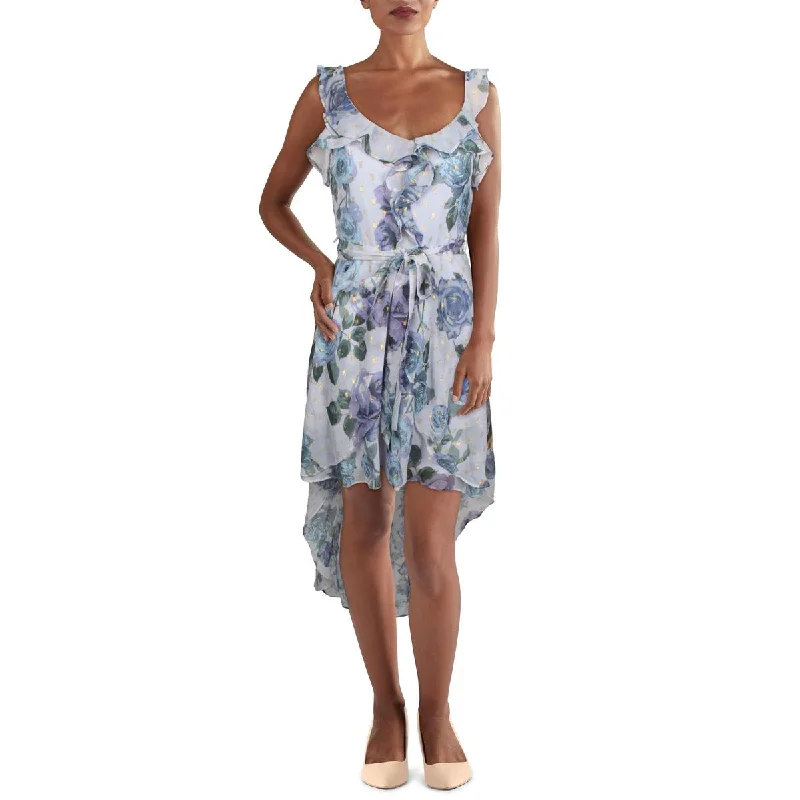 Comfortable Jackets City Studio Womens Juniors Chiffon Floral Midi Dress