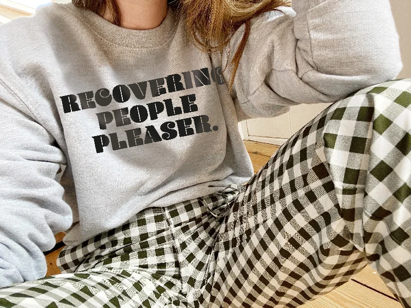 Soft Textures Recovering People Pleaser- Unisex Fit Sweater