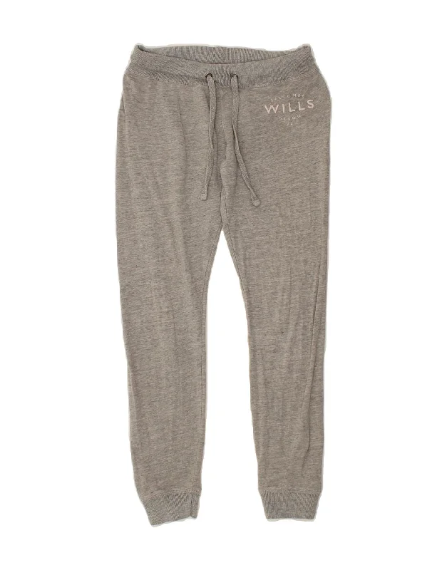 Modern Comfort JACK WILLS Womens Tracksuit Trousers Joggers UK 10 Small  Grey Cotton