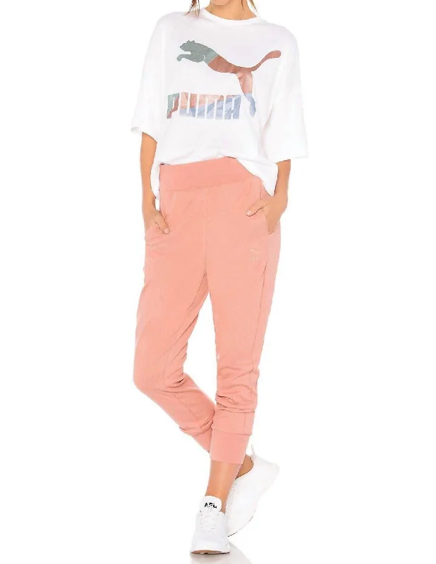Easy Fashion Archive Logo Jogger Pants In Pink