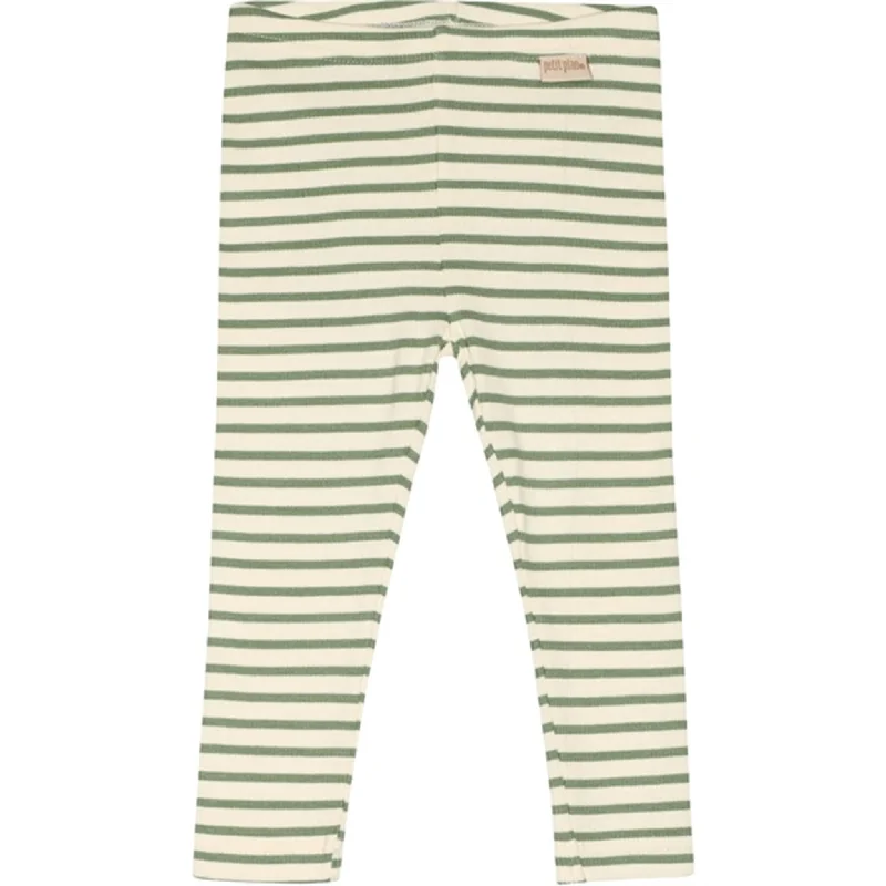 Weekend Wear Petit Piao Spring Green/Offwhite Modal Leggings