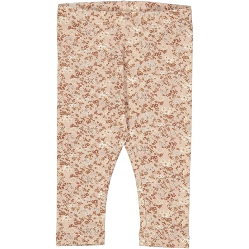 Comfortable Tops Wheat Pale Lilac Flowers Jersey Leggings