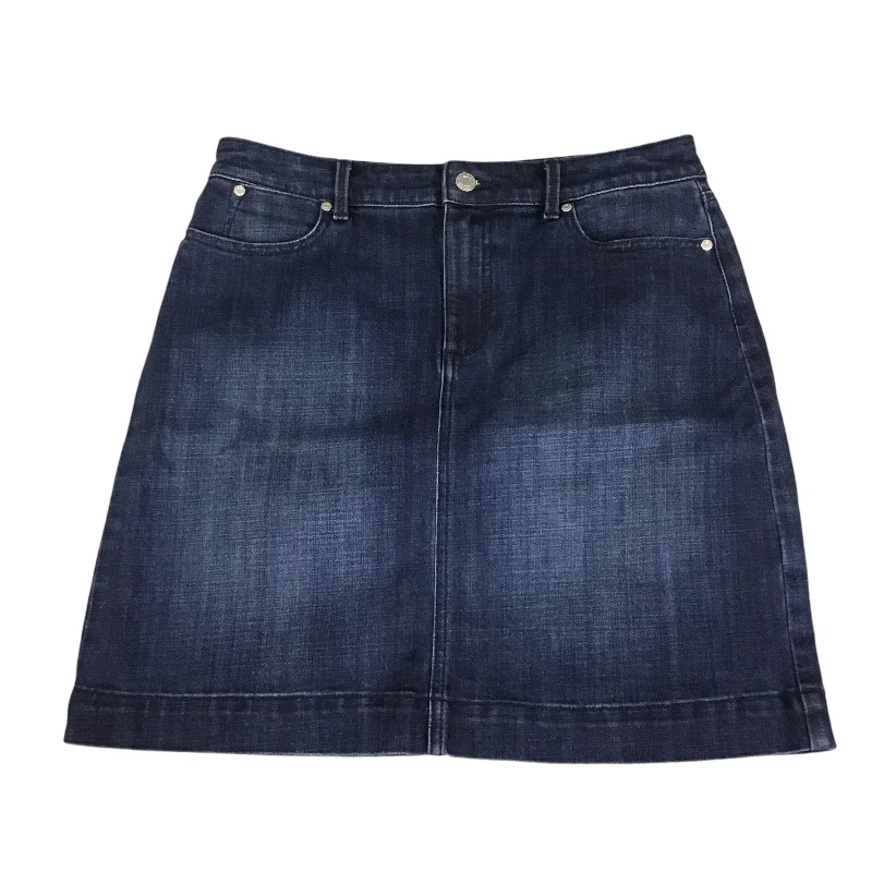 Cozy Sweaters Skirt Midi By Talbots In Denim, Size: 6