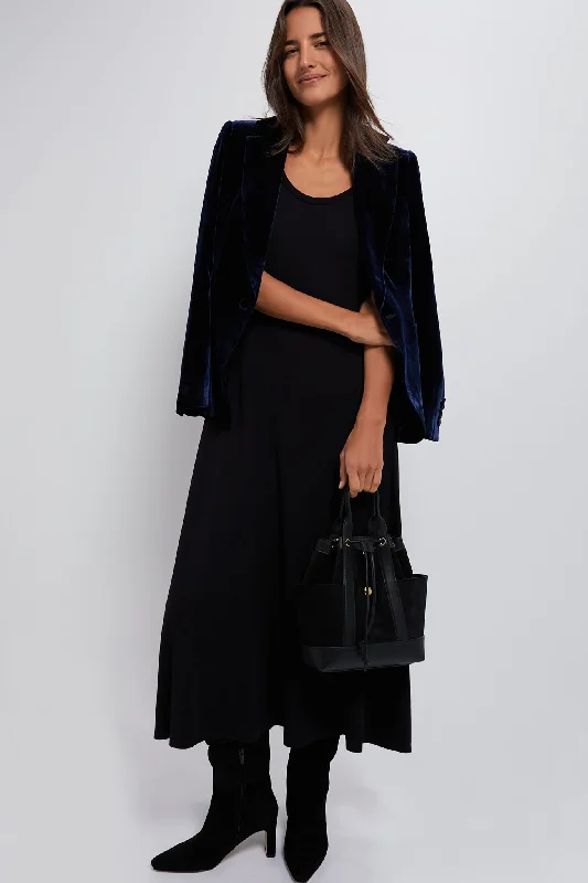Sports Style Black Short Sleeve Sara Maxi Dress
