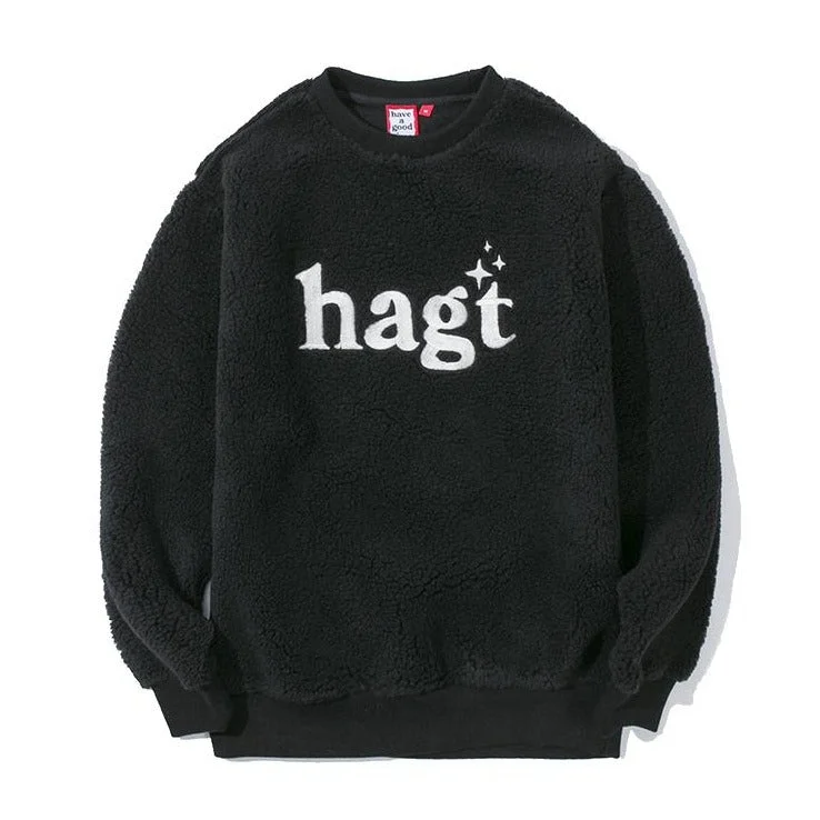 Casual Chic Wear HAGT Fleece Pullover Crewneck