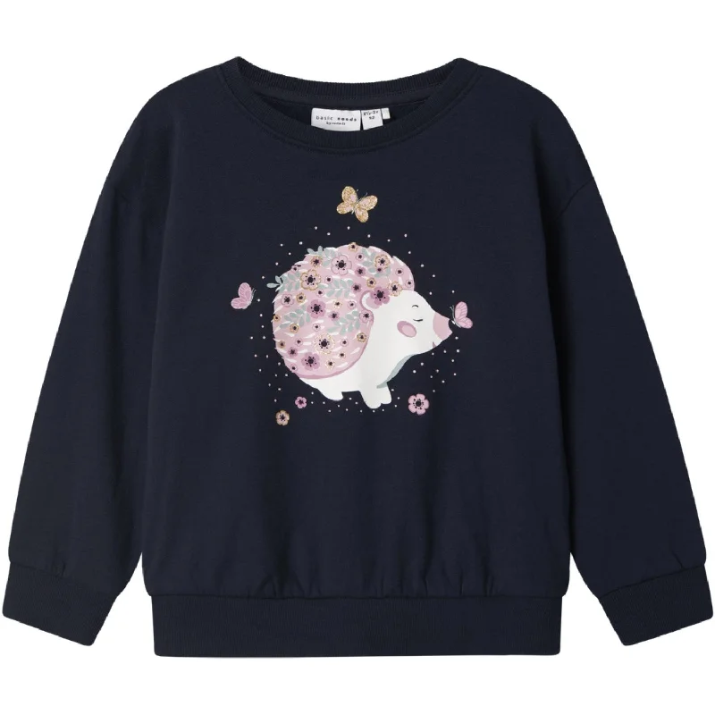 Easy Chic Name It Dark Sapphire Hedgehog Viloui Sweatshirt