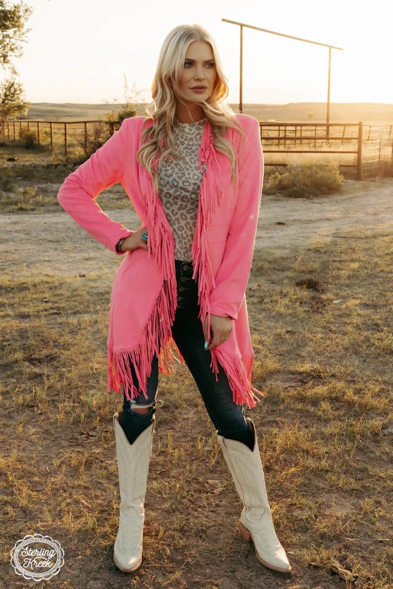 Fresh Comfort Scottsdale Suede Pink Jacket