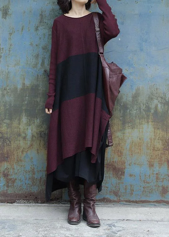 Summer Comfort Christmas side open Sweater low high design weather Quotes red daily sweater dress Summer Comfort Christmas side open Sweater low high design weather Quotes red daily sweater dress