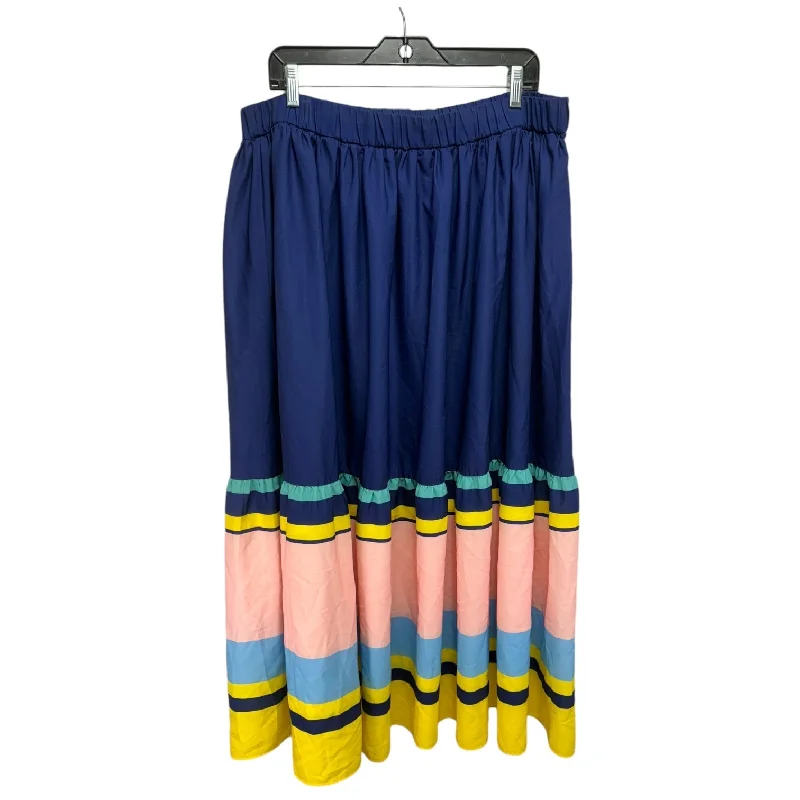 Cozy Dress Skirt Maxi By Eloquii In Multi-colored, Size: 18