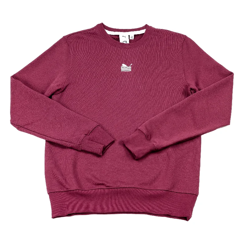 Soft Comfort PUMA x TMC Everyday Hussle Crewneck Sweatshirt - Burgundy