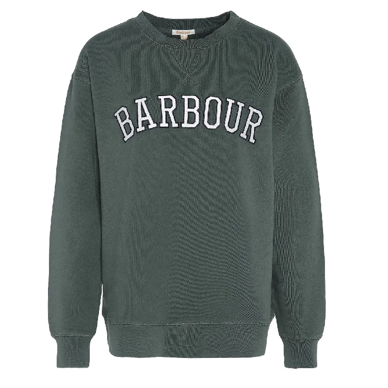 Minimal Comfort Barbour Womens Northumberland Sweatshirt Olive
