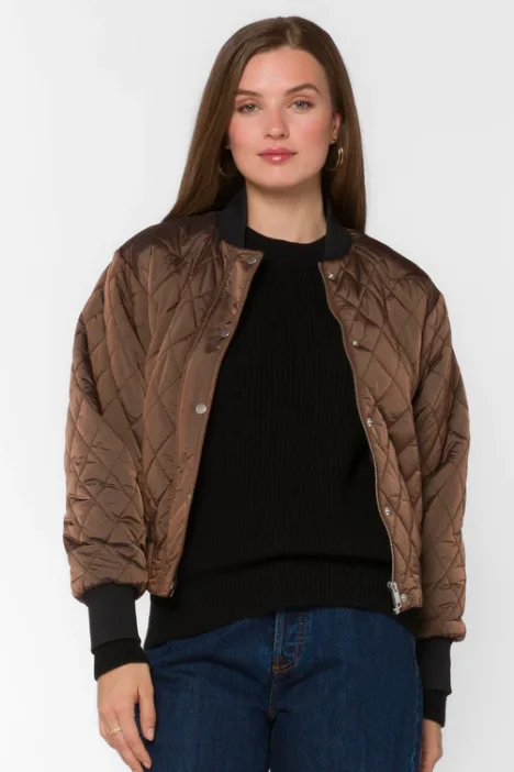 Versatile Wear Women's Sakura Quilted Bomber Jacket