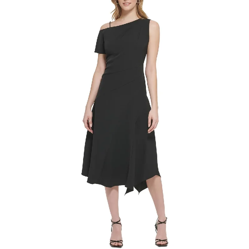 Relaxed Style Calvin Klein Womens Asymmetric Long Maxi Dress