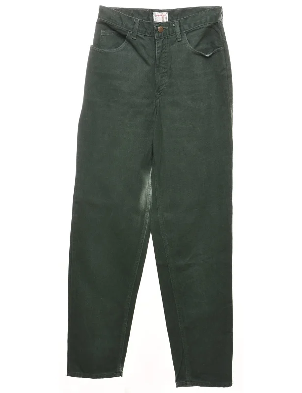 Elegant Wear Dark Green Tapered Jeans - W26 L31
