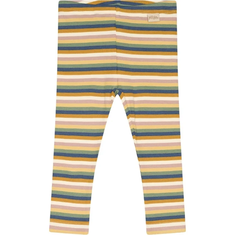 Breezy Style Petit Piao Multi Striped Modal Leggings