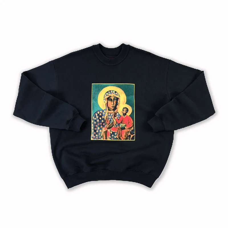 Relaxed Dresses Black Madonna Crewneck - Black