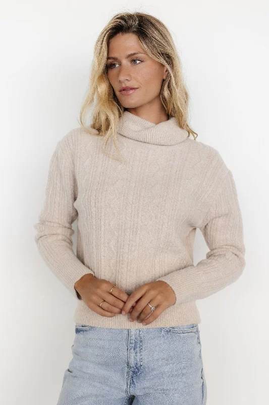 Effortless Style Luxembourg Sweater | Beige