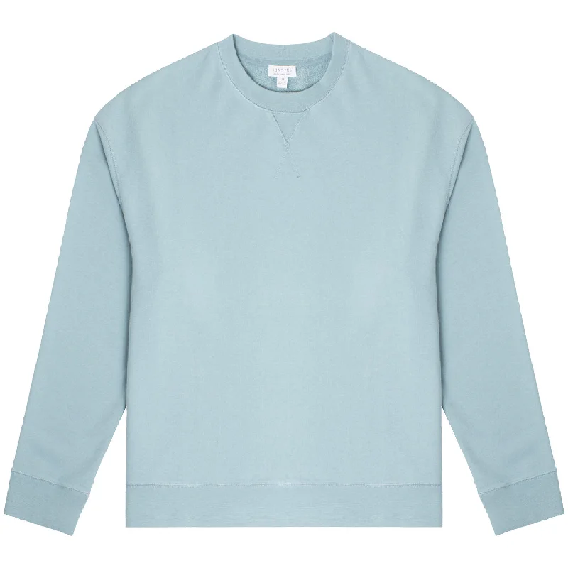 Casual Wear Sunspel Womens Loopback Sweatshirt Storm Blue