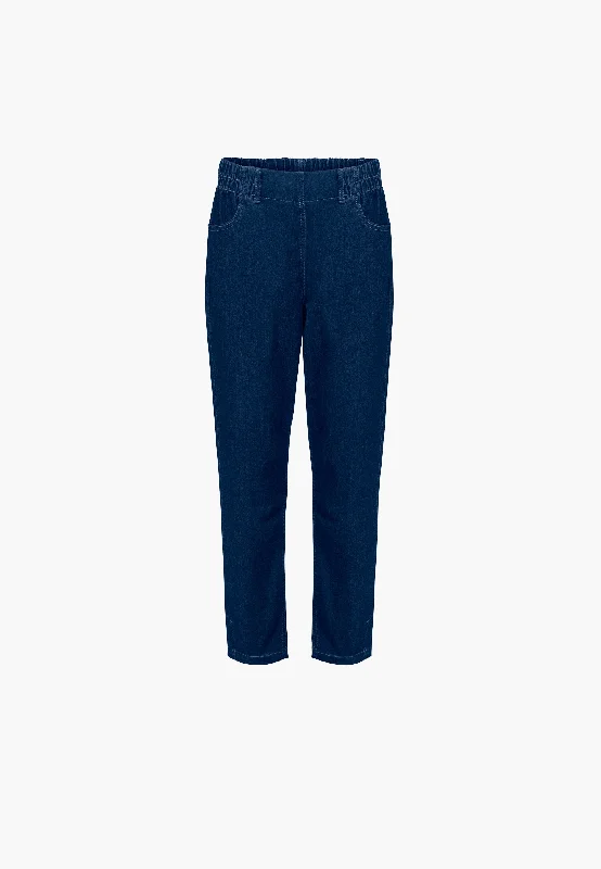 Cozy Fit Wear Ellie Relaxed - Short Length - Dark Blue Denim