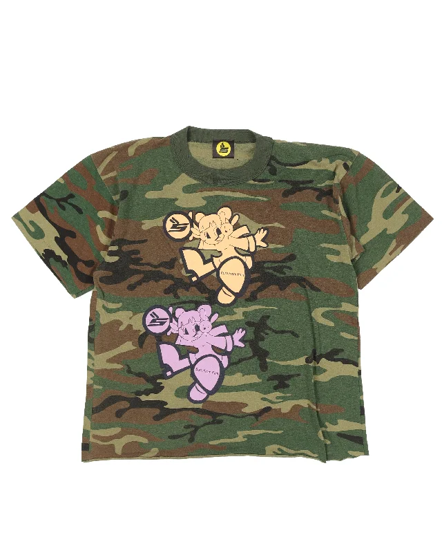 Casual Chic Wear Born From Pain Camouflage T-Shirt