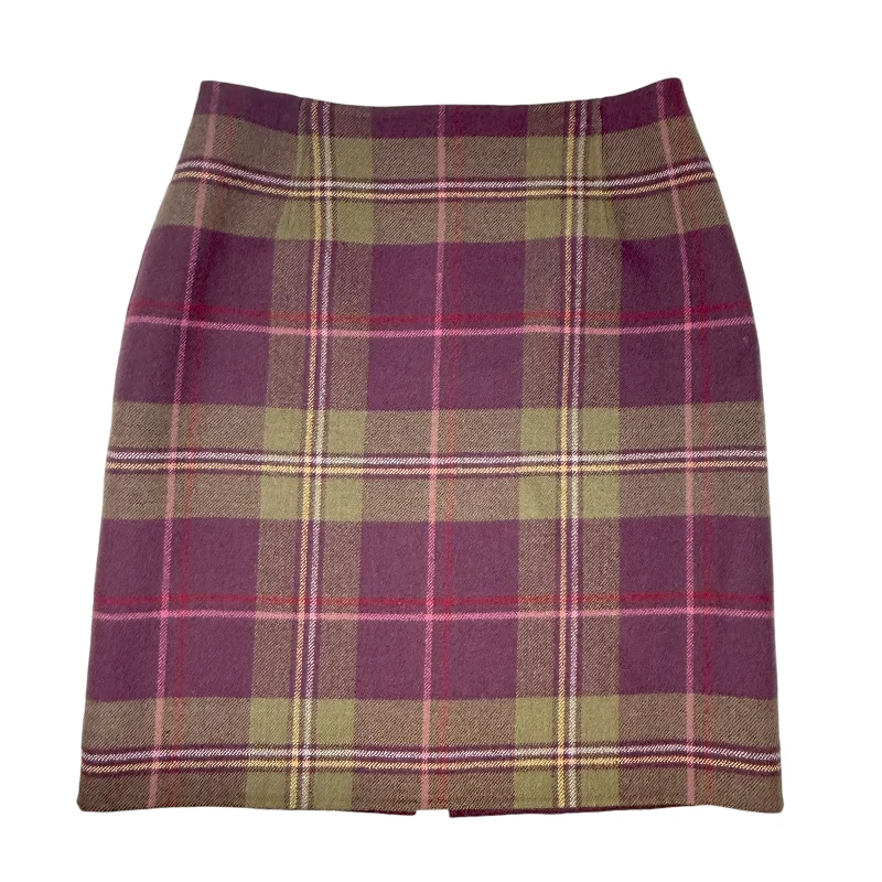 Cozy Layers 100% Virgin Wool Skirt By Pendleton In Plaid, Size: 10
