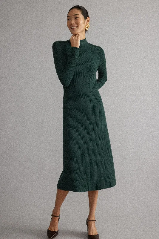 Relaxed Wear Cypress Knit Conrad Midi Swing Dress