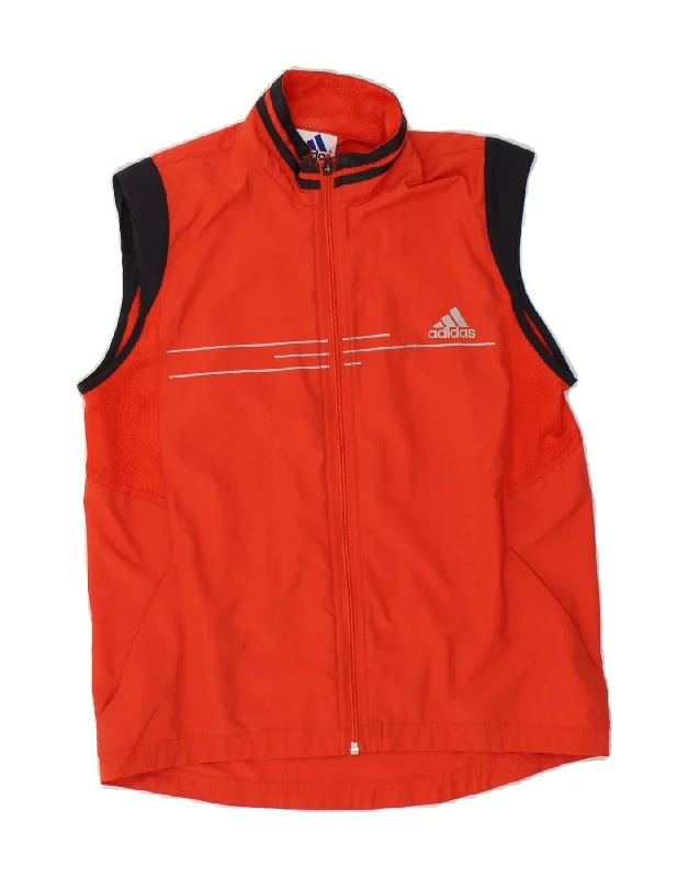 Luxe Comfort ADIDAS Womens Sleeveless Tracksuit Top Jacket UK 10 Small Orange Polyester Luxe Comfort ADIDAS Womens Sleeveless Tracksuit Top Jacket UK 10 Small Orange Polyester
