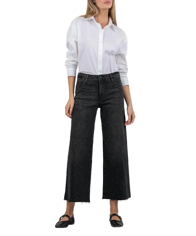 Easygoing Style Meg Hi Rise Fab Ab Wide Leg Jean In Illuminate