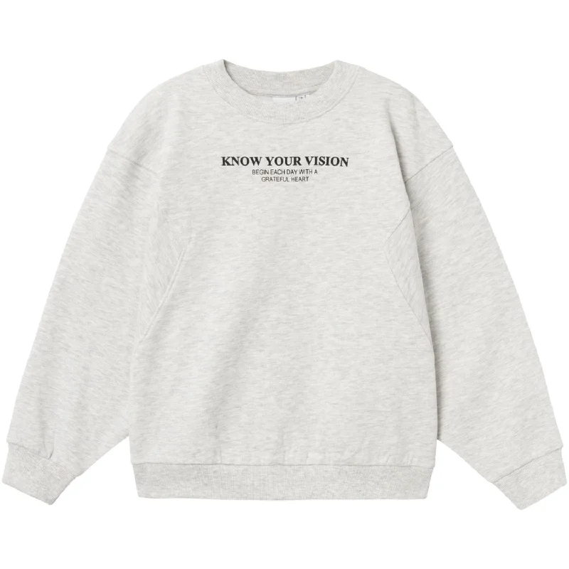 Effortless Wear Name It Light Grey Melange Nakonni Sweatshirt