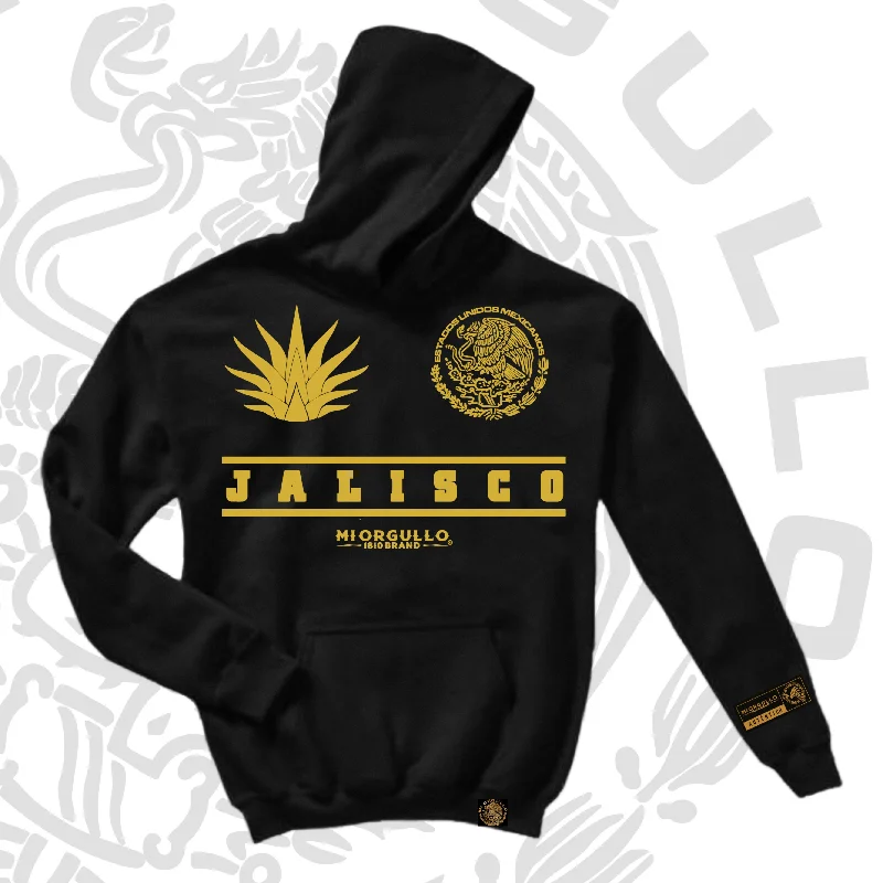 Casual Chic Wear MEN’S BLACK GOLD RUSH JALISCO HOODIE