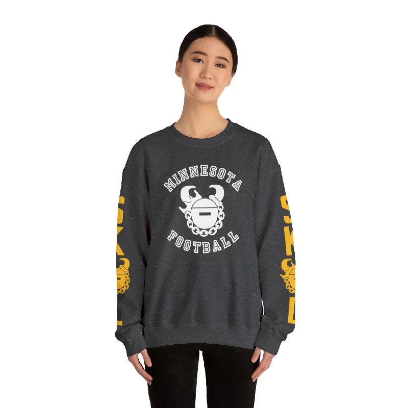 Energy Plan Unisex Heavy Blend™ Crewneck - Minnesota Football + Game Day Helmet (Sleeves)