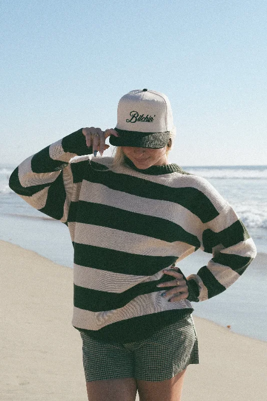 Soft Fashion Evergreen Stripe Sweater