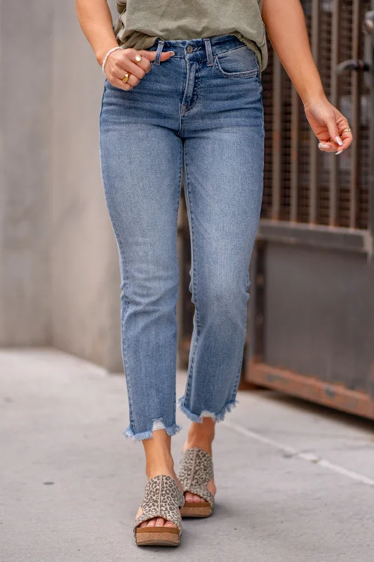 Soft Touch Merciful High Rise Crop Flare Jeans
