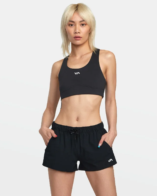 Trendy Wear VA Essential Low-Rise Yogger Sport Shorts - Black