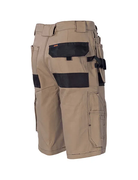 Lounge Wear DNC Duratex Cotton Duck Weave Tradies Cargo Shorts With Twin Holster Tool Pocket (3336)