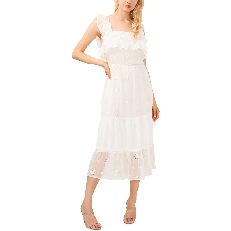 Effortless Dressing CeCe Womens Ruffled Sundress Maxi Dress