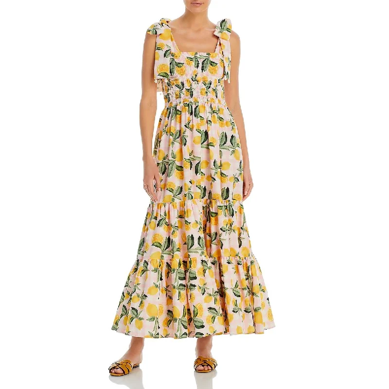 Weekend Wear Capittana Womens Evita Printed Long Maxi Dress