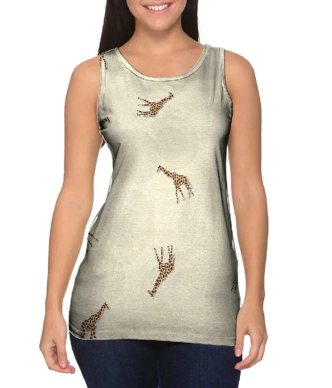 Casual Elegance Acrobatic Giraffe Pattern