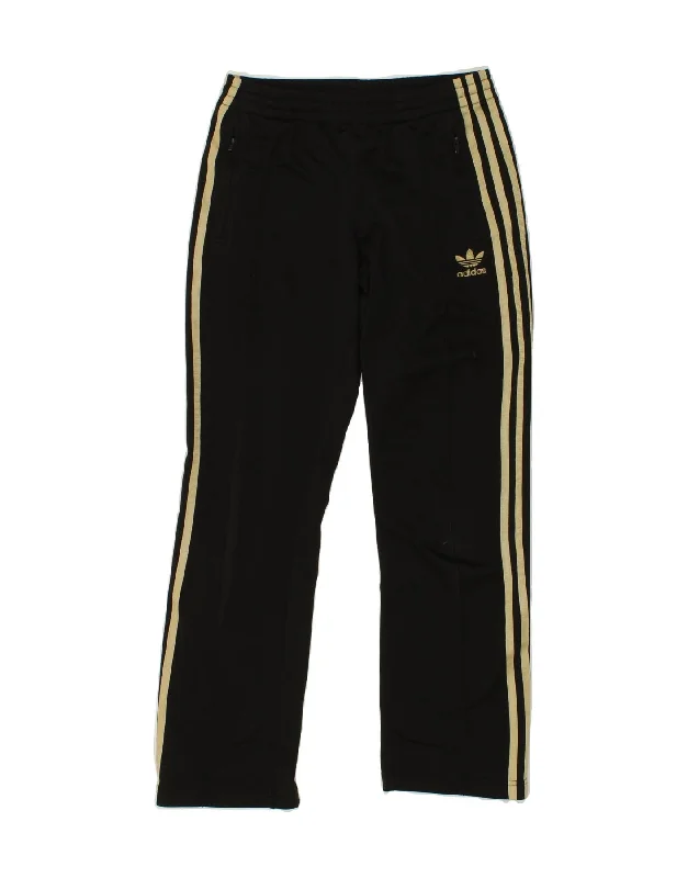 All-Day Wear ADIDAS Womens Tracksuit Trousers UK 12 Medium Black Polyester