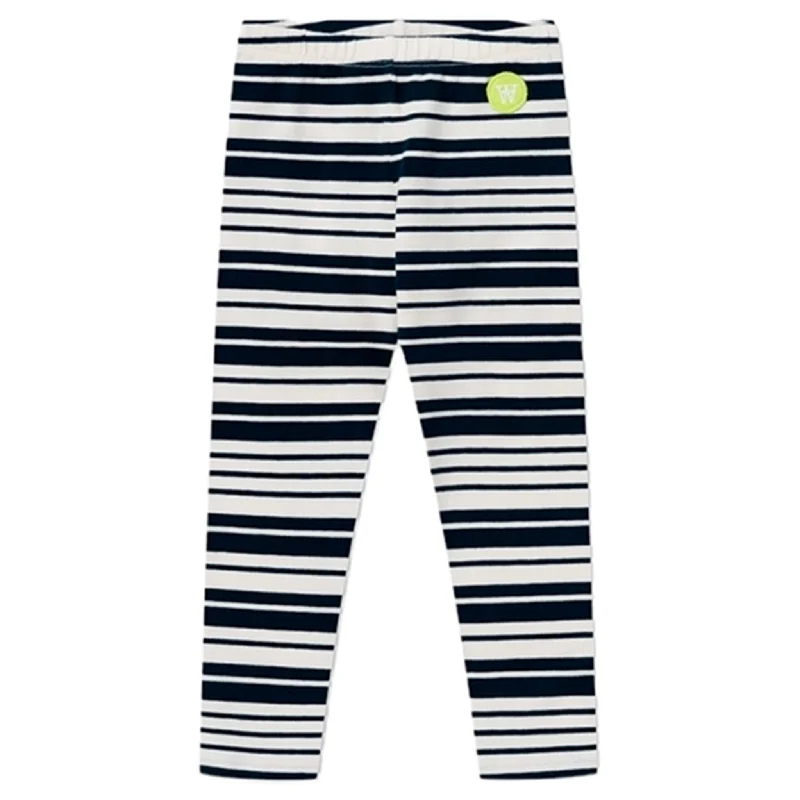 Relaxed Fit Wood Wood Off White/Navy Stripes Ira Leggings