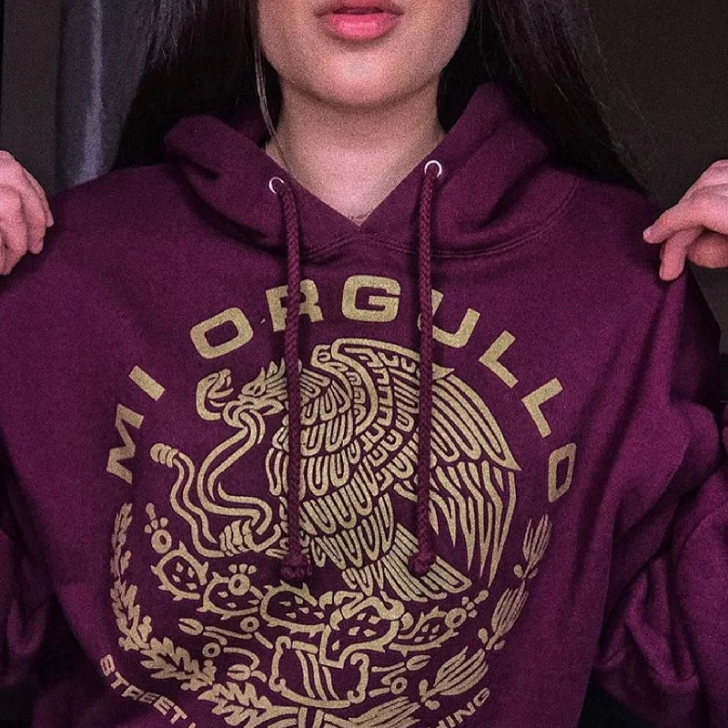 Comfortable Outfits MI ORGULLO MEN’S MAROON HOODIE