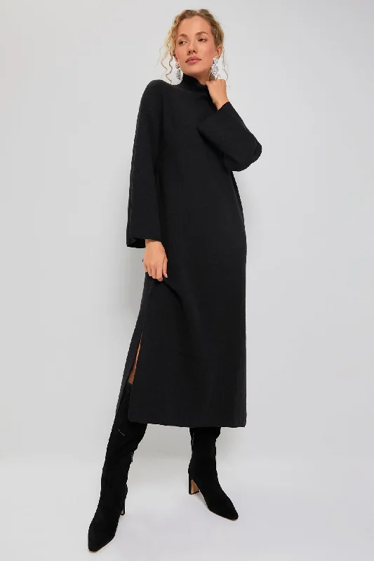 Sports Style Noir Vivianne Maxi Dress