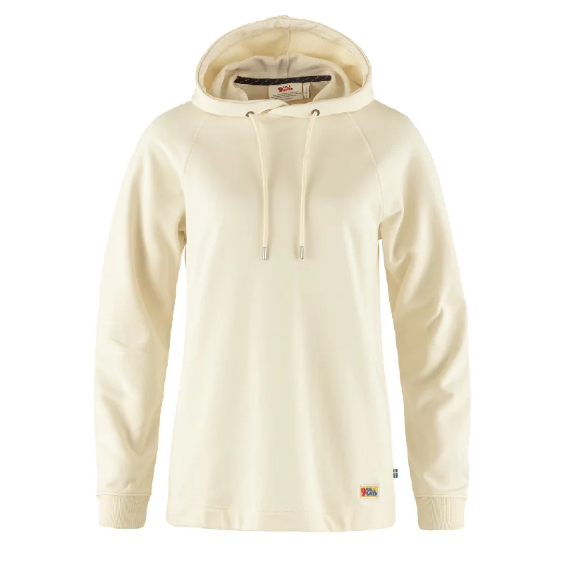 Warm Wear Fjallraven Womens Vardag Hoodie Chalk White