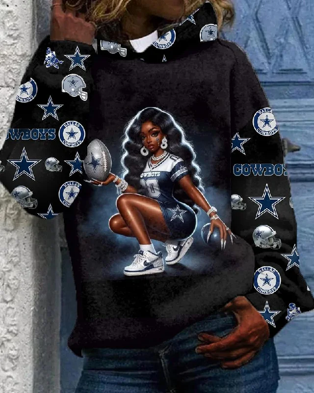 Casual Chic Wear Cowboys Pride Long-sleeved Hoodie