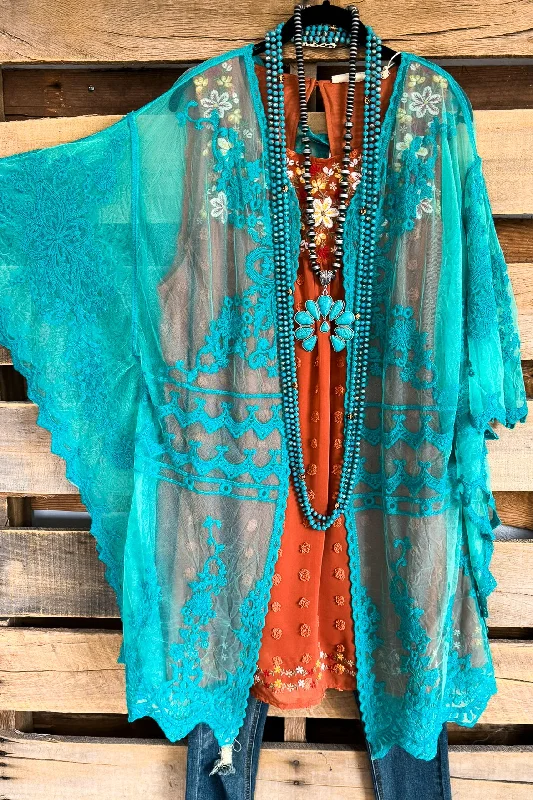 Soft Style AHB EXCLUSIVE: Finding Perfection Kimono - Aqua