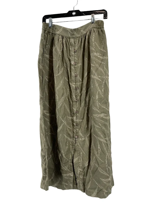 Soft Fashion Skirt Midi By Prana In Green, Size: M